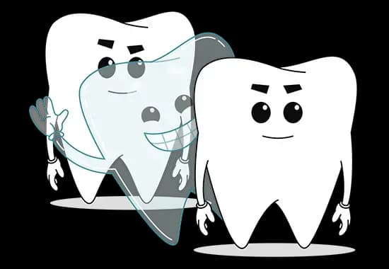 Invisible toothy with other toothies.